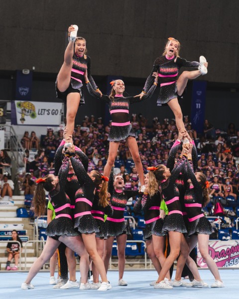 Cheerleading action